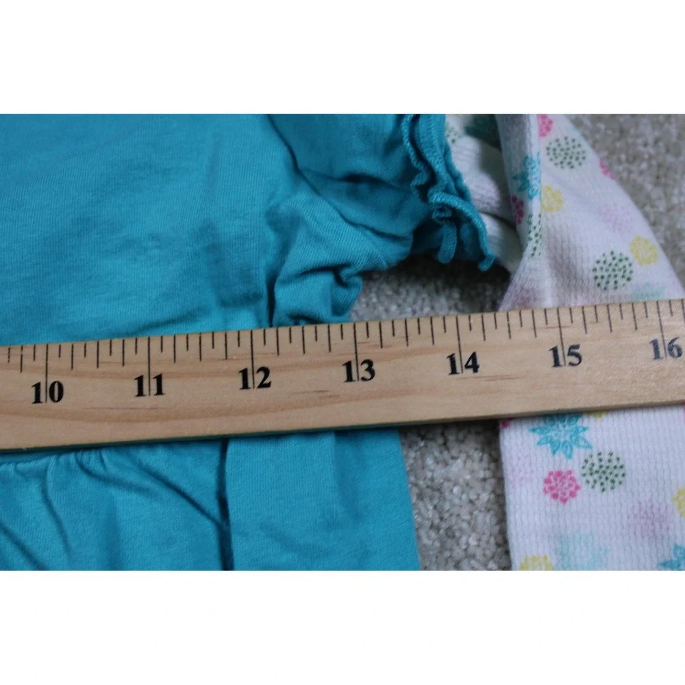 OshKosh Shirt Girls Size 10 Blue Layered Long‎ Sleeve Floral Heart Graphic Top